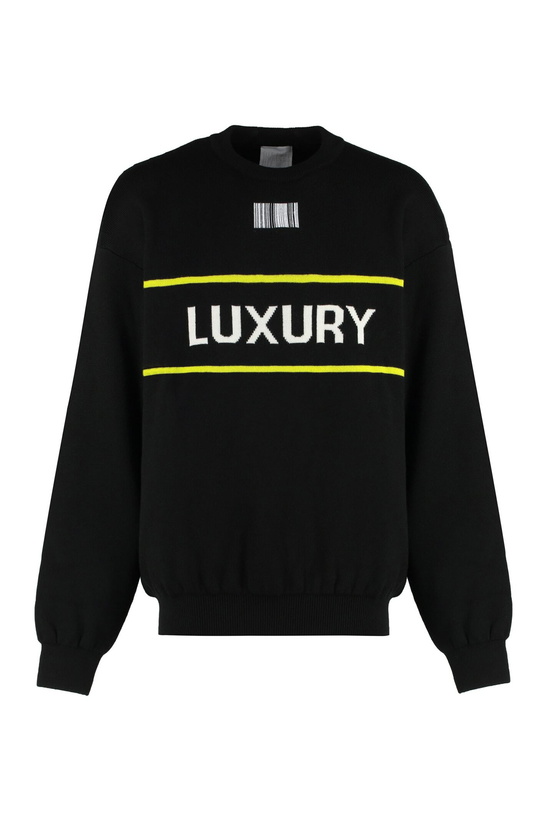 Photo: VETEMENTS Luxury Wool Crew-neck Sweater