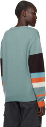 Awake NY Blue Striped Cardigan