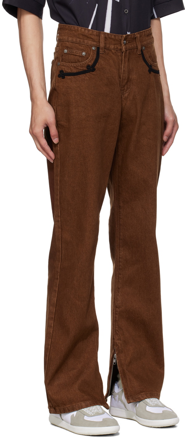 Youths in Balaclava Brown Hussar Jeans