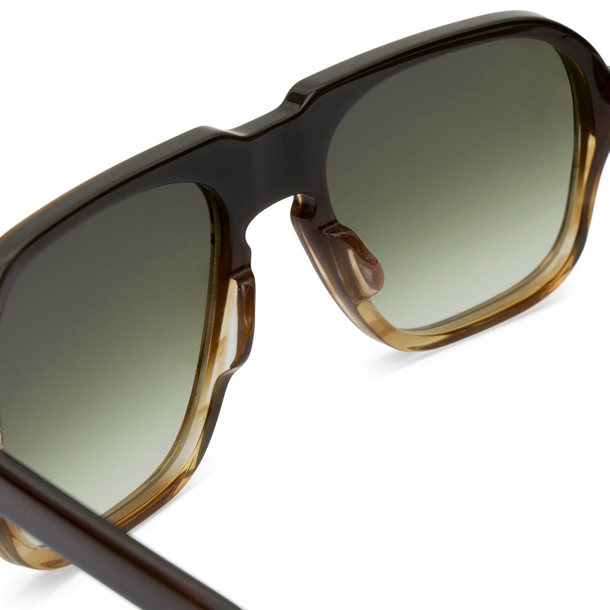 Oscar Deen Fraser Sunglasses in Mocha/Green Fade 