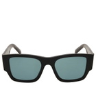 Prada Eyewear Men's 10ZS Sunglasses in Black/Petrol Green 