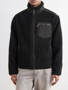 Corridor - Shell-Trimmed Fleece Jacket - Black