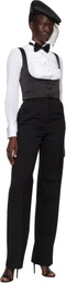 Dolce&Gabbana Black Silk Duchesse Single Breasted Tuxedo Vest