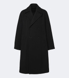 Lemaire Double-breasted wool and alpaca coat