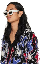 Loewe Off-White Inflated Cateye Sunglasses