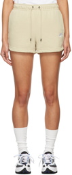 Nike Beige French Terry Sportswear Essential Shorts