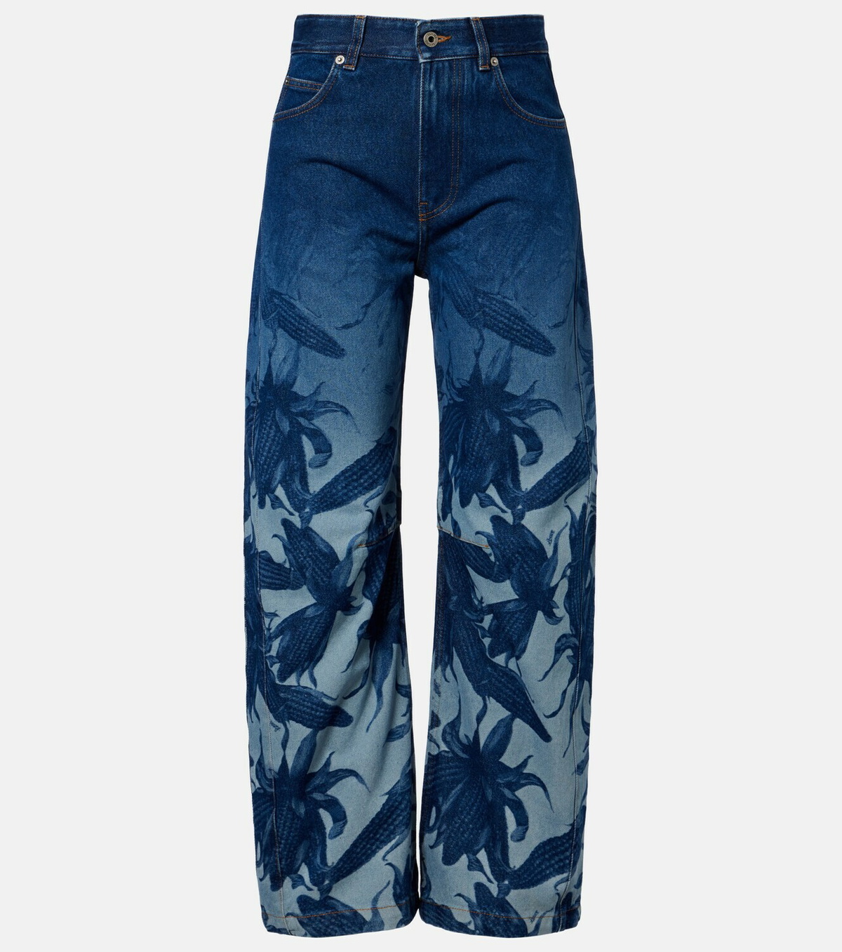 Loewe Paula's Ibiza printed barrel-leg jeans
