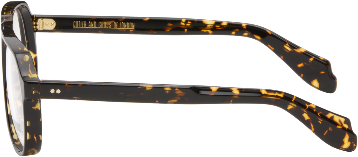Cutler and Gross Brown & Black 9782 Aviator Glasses