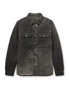 DRKSHDW by Rick Owens - Padded Garment-Dyed Cotton-Moleskin Overshirt - Gray