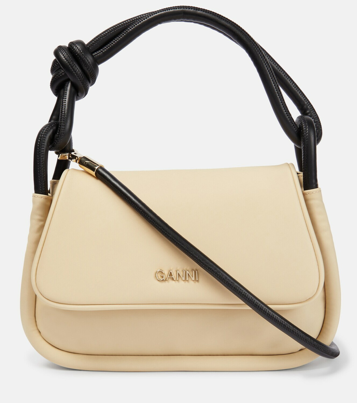 Ganni Knot nylon shoulder bag GANNI