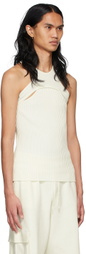 ANDREĀDAMO SSENSE Exclusive Off-White Viscose Tank Top