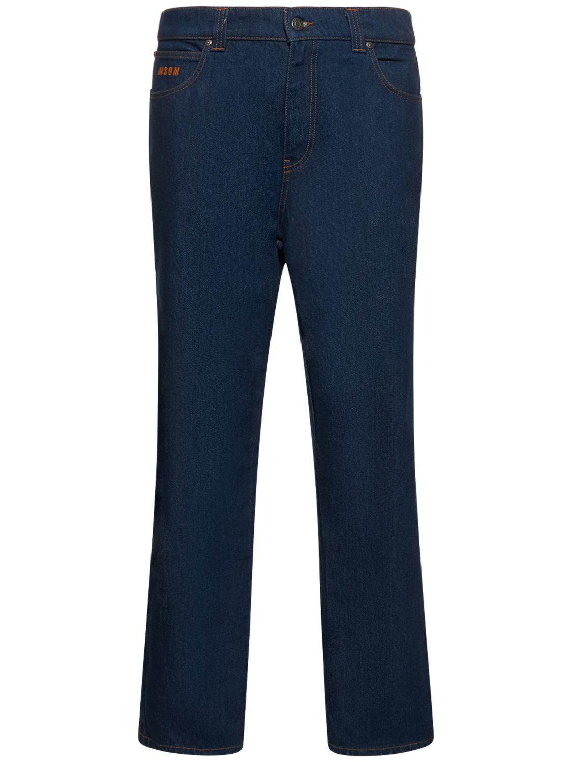 MSGM - Straight Cotton Denim Jeans MSGM