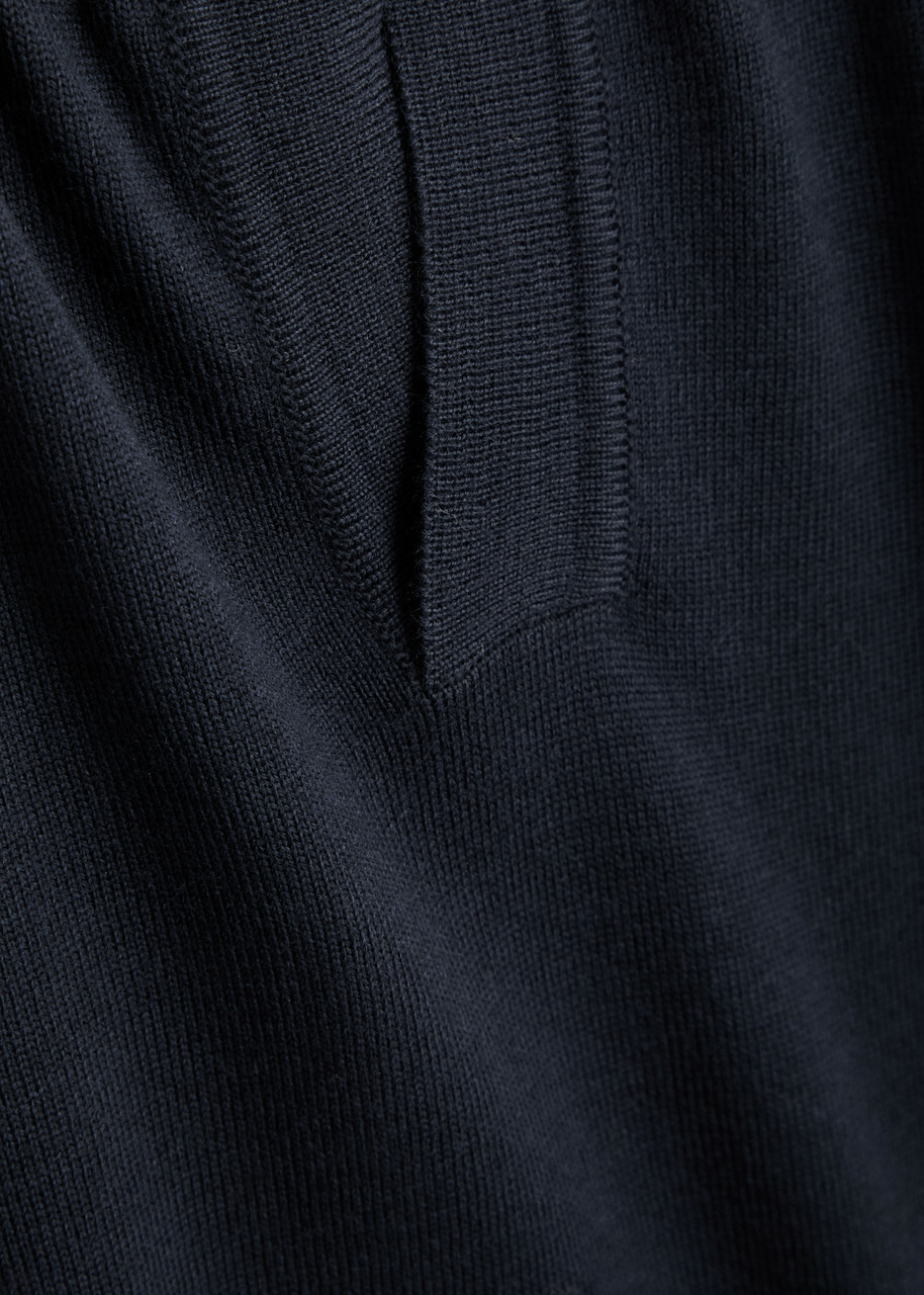 Aurélien Wool Polo Shirt Navy