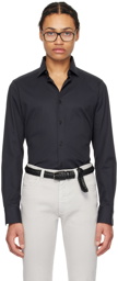 ZEGNA Black Button Shirt