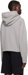 AMI Paris Gray Ami de Cœur Hoodie