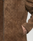 Daily Paper Camel suede jacket Brown Mens Bomber Jacket