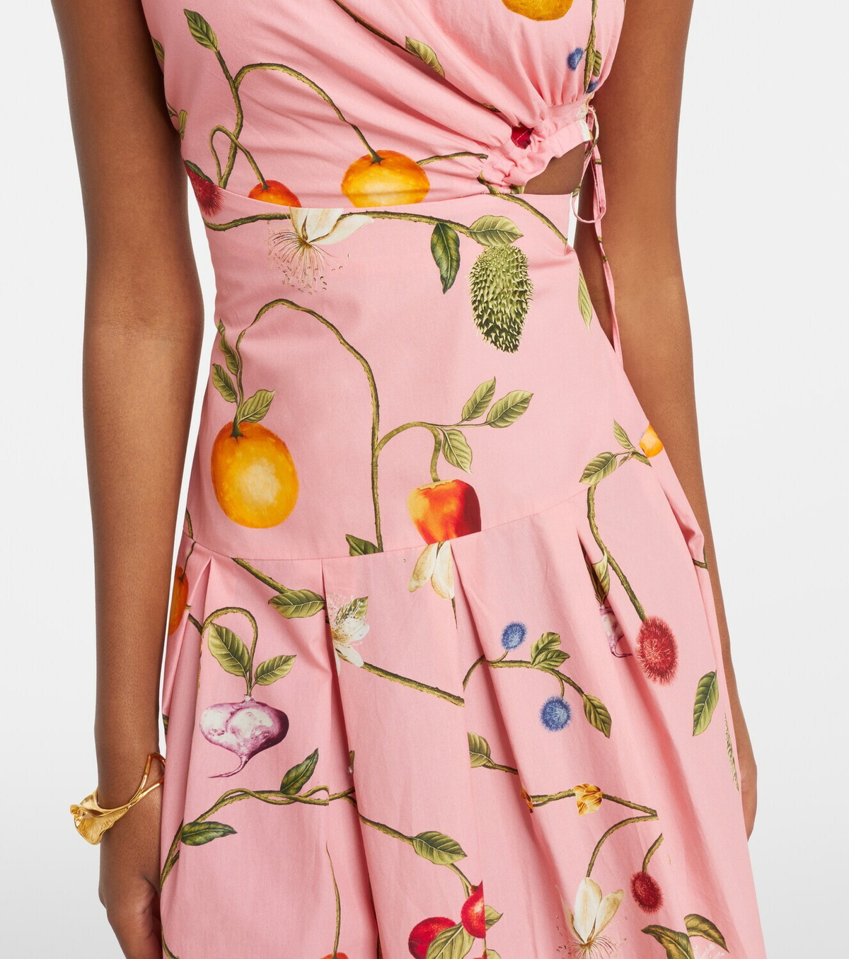 Agua by Agua Bendita Otoño printed cotton midi dress