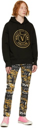 Versace Jeans Couture Black V-Emblem Hoodie