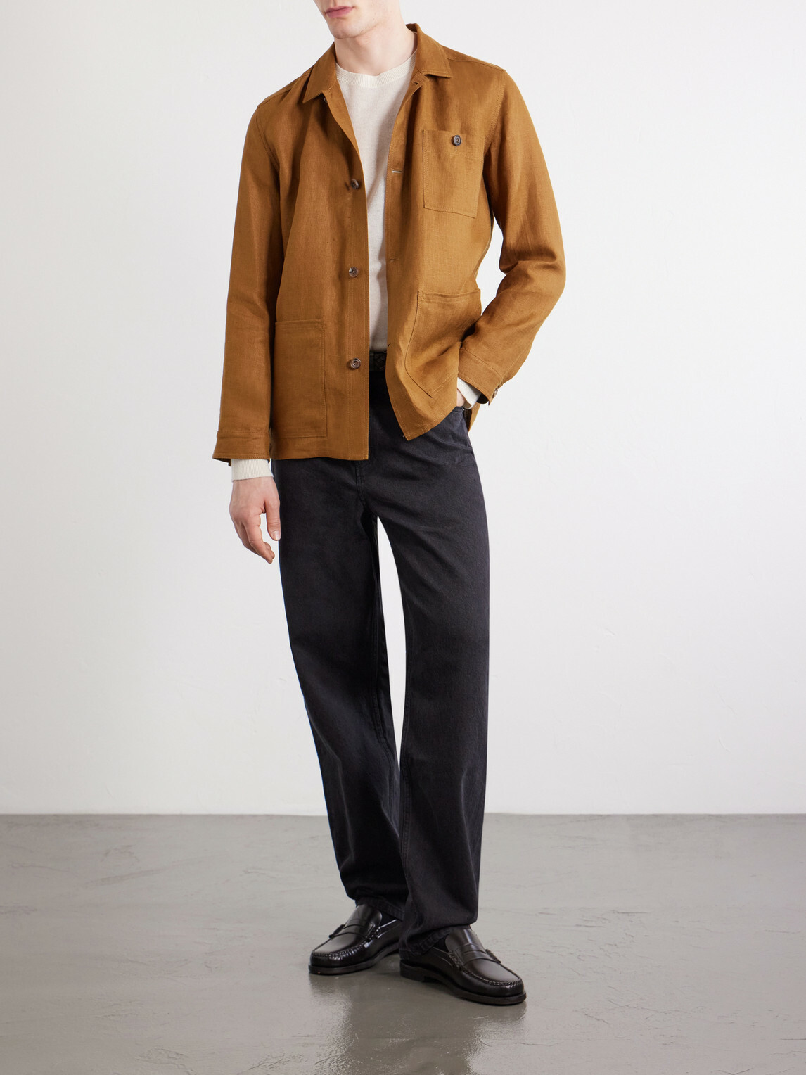 Anderson & Sheppard - Linen Jacket - Brown