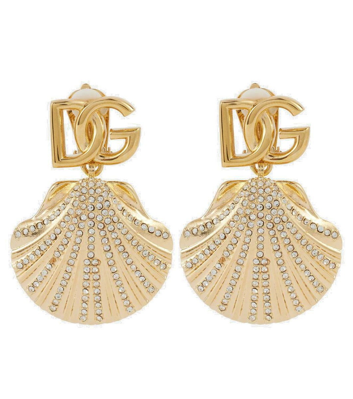 Photo: Dolce&Gabbana Capri DG crystal-embellished clip-on earrings