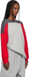 Stefan Cooke Gray & Red Liniebacker Sweater