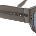 Gucci Men's Eyewear GG1262S Sunglasses in Grey/Blue