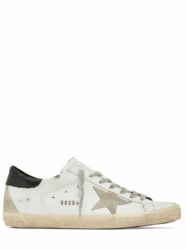 Photo: GOLDEN GOOSE - 20mm Super-star Suede & Leather Sneakers
