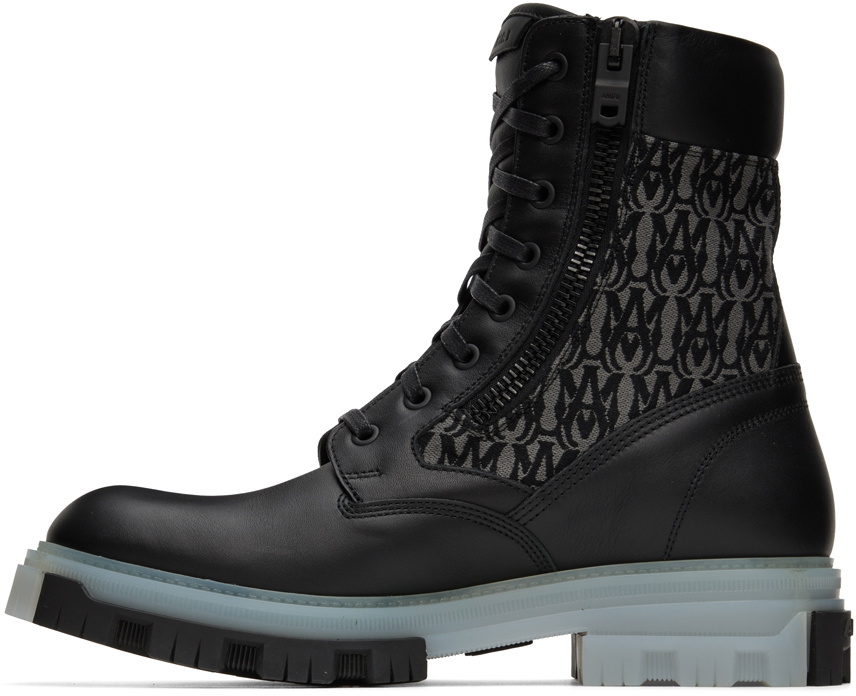 AMIRI Black Military Combat Boots Amiri