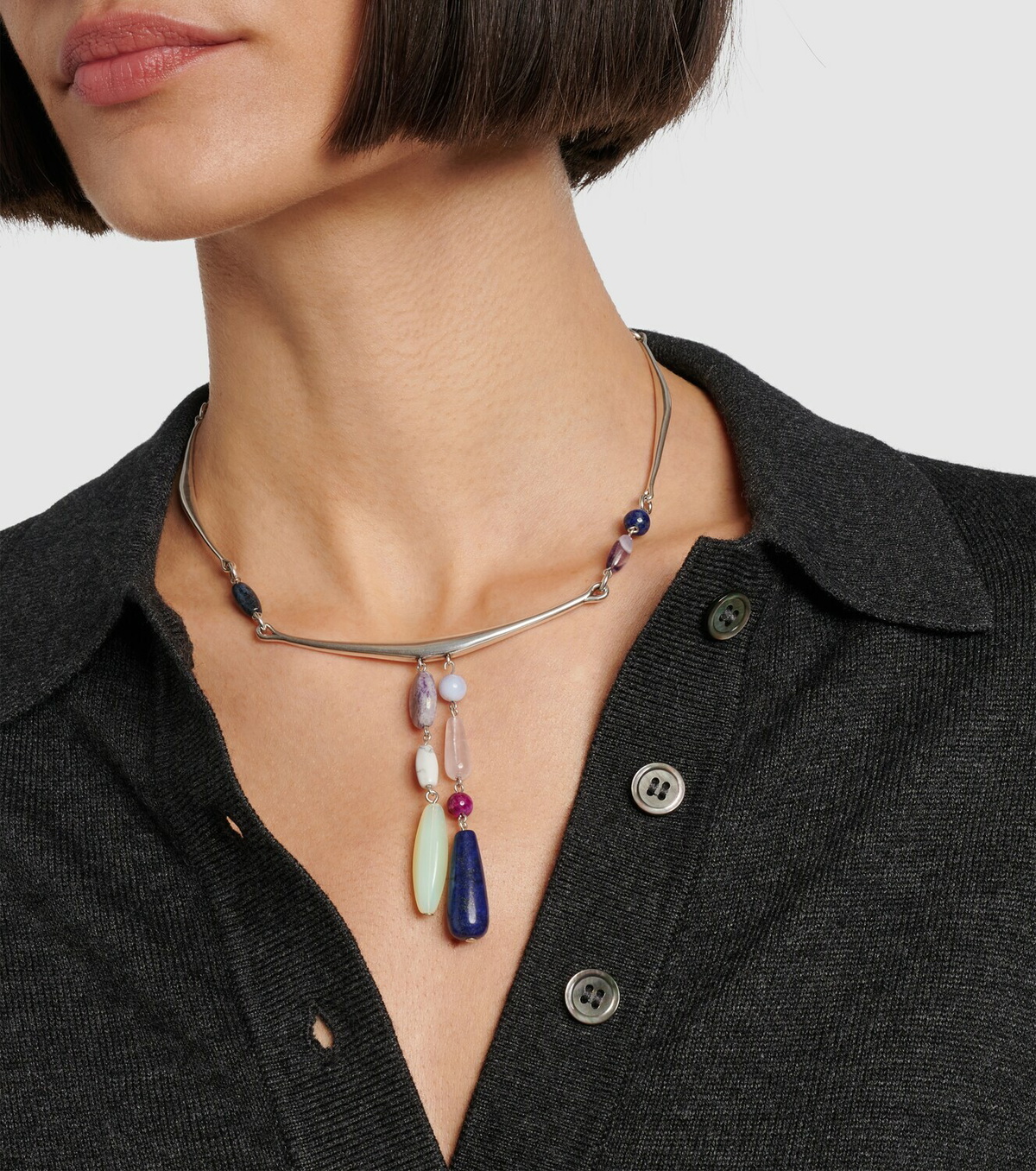 Isabel Marant Mahi embellished pendant necklace