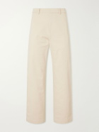 Barena - Wide-Leg Cotton-Blend Gabardine Trousers - Neutrals