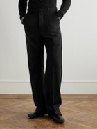 Rick Owens - Geth Straight-Leg Grain de Poudre Wool Trousers - Black