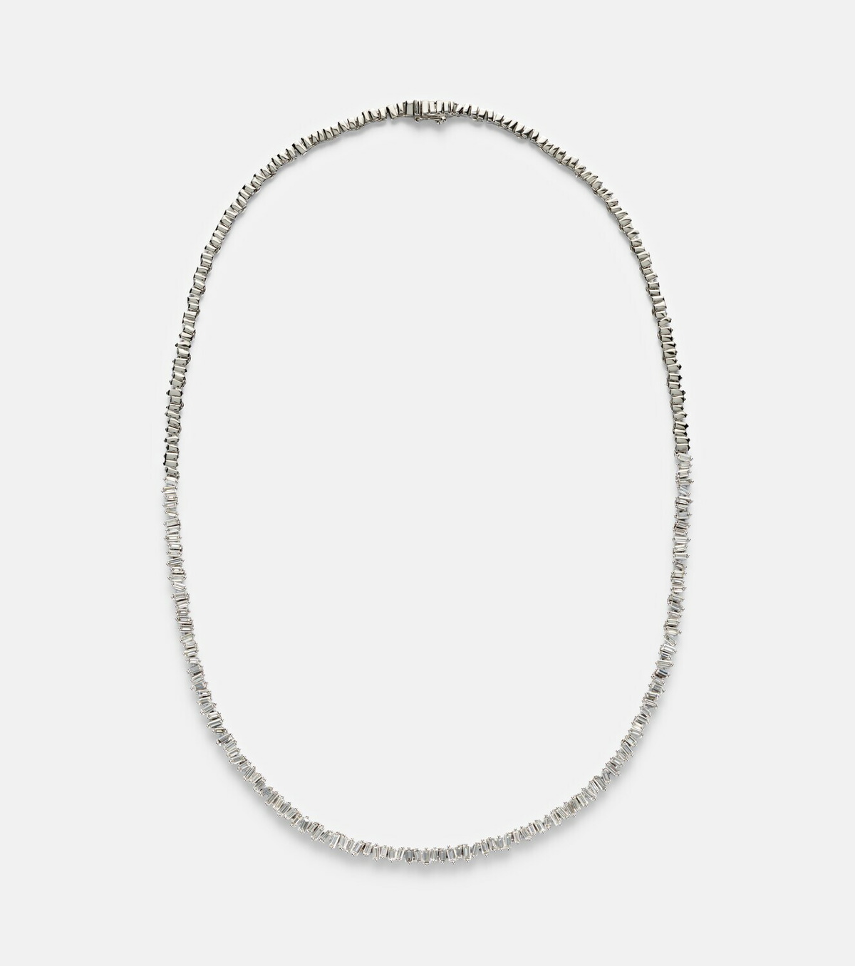 Suzanne Kalan Mini 18kt white gold (750/1000) necklace with diamonds
