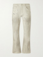 Enfants Riches Déprimés - Flared Paint-Splattered Jeans - White