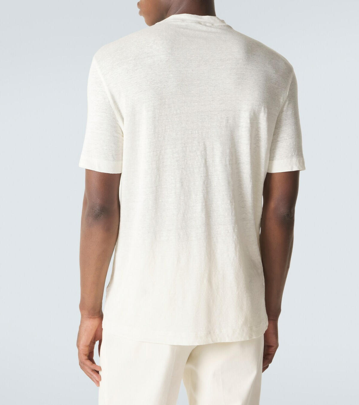 Thom Sweeney Linen-blend T-shirt