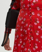 Rotate Birger Christensen Printed V Neck Mini Dress Red - Womens - Dresses