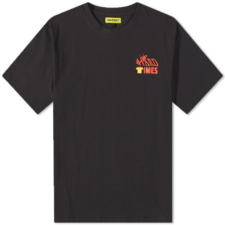 Photo: MARKET Men's Hard Times Physical Therapy T-Shirt in Black