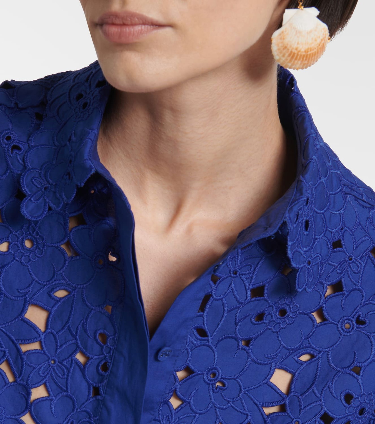 Rebecca Vallance Zaffre broderie anglaise cotton shirt