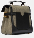 Balmain - B-Buzz 23 leather-trimmed shoulder bag