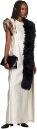 Jil Sander Black Alpaca Scarf