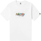 Men's AAPE x Jumping Lomo AAPER T-Shirt in White