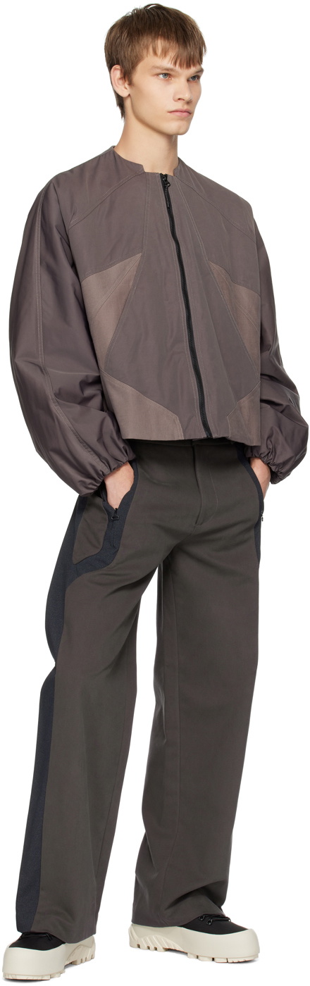_J.L - A.L_ Taupe Paneled Jacket