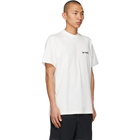 Sunnei White and Black Mini Logo T-Shirt