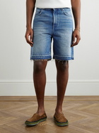LOEWE - Paula's Ibiza Straight-Leg Distressed Denim Shorts - Neutrals