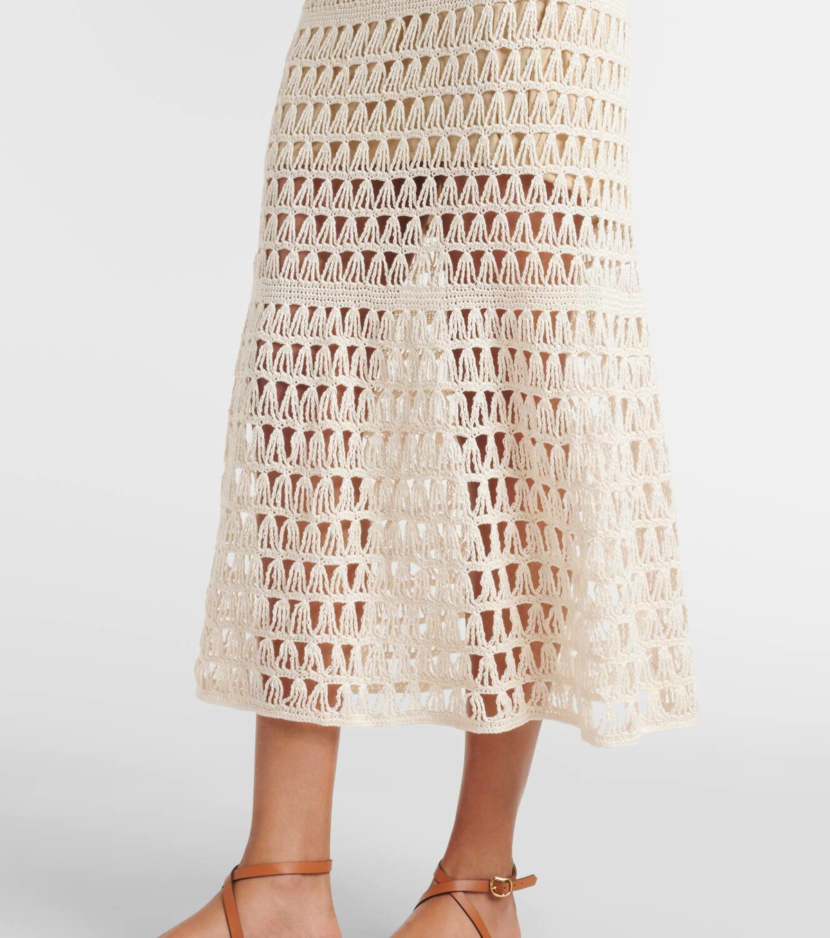 Anna Kosturova Crochet cotton maxi dress