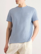 A.P.C. - Logo-Print Cotton-Jersey T-Shirt - Blue