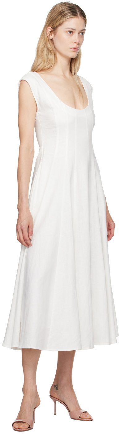 GUIZIO White Leila Midi Dress GUIZIO GUIZIO White Leila Midi Dress GUIZIO