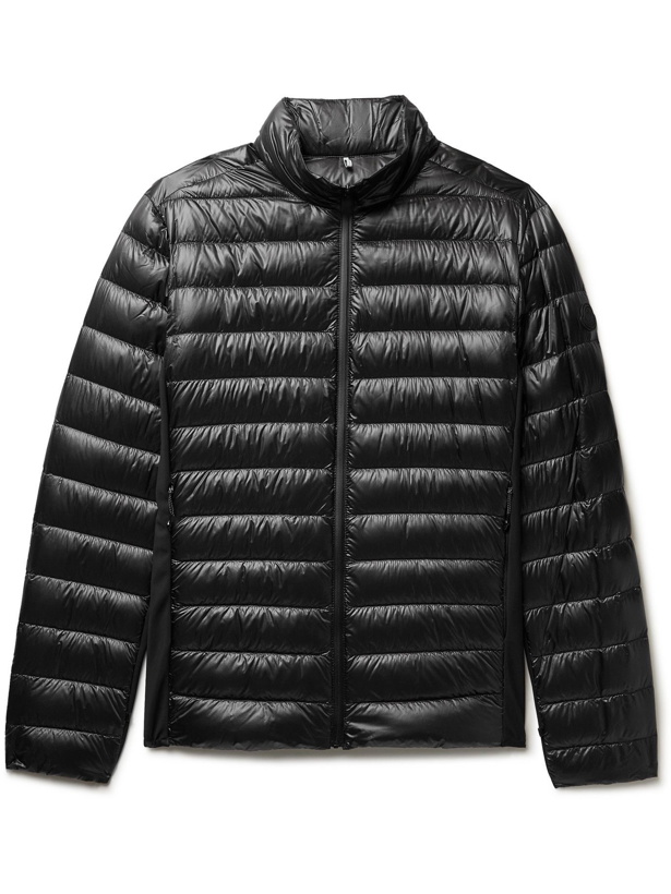 Photo: Moncler - Vosges Slim-Fit Quilted Ripstop and Stretch-Jersey Down Jacket - Black