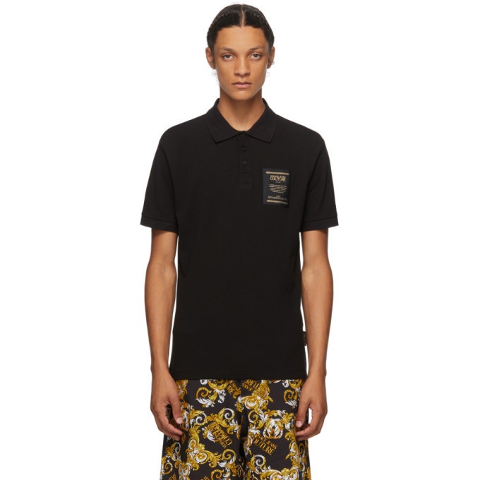 Photo: Versace Jeans Couture Black and Gold Warranty Tag Polo