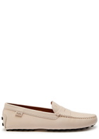 Tods Gommino Leather Loafers Ivory