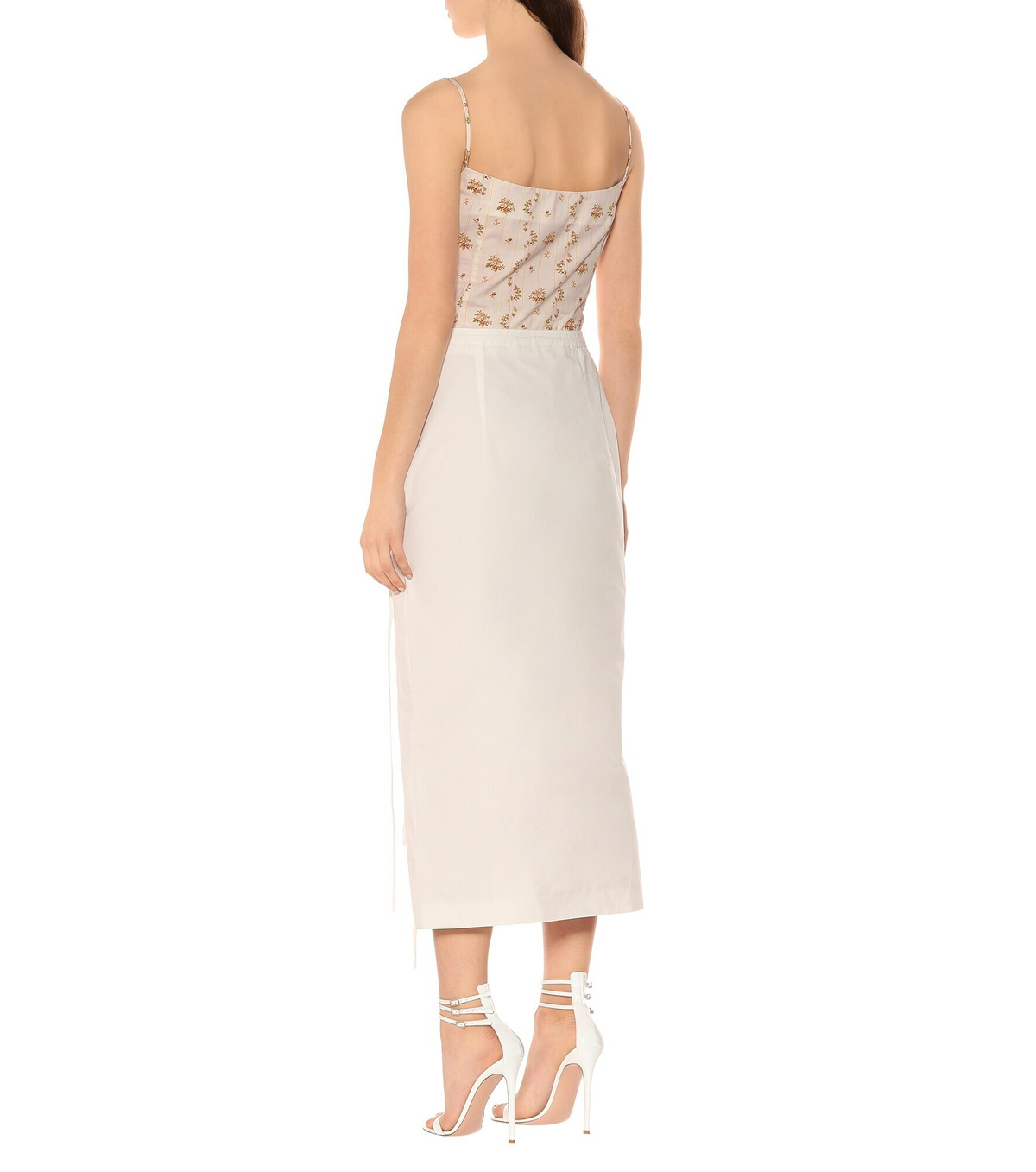 Brock Collection - Oleandro cotton midi skirt